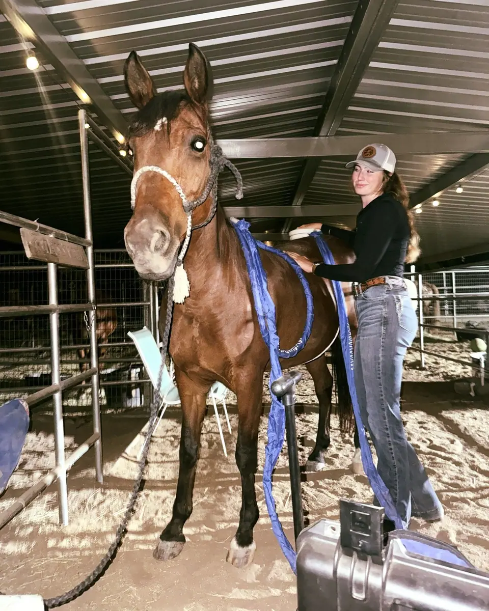 Danny Boy during an evening session in the barn